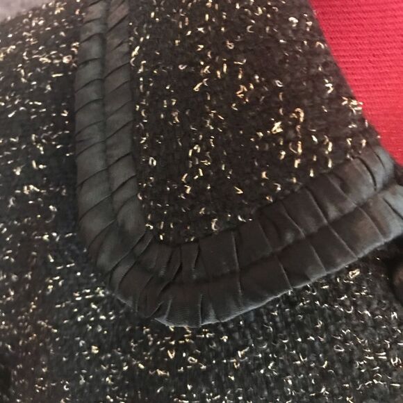 Kasper Skirt Suit Woman Petite Size 10P Black & Gold 2-Piece Set Blazer & Skirt - Picture 7 of 11